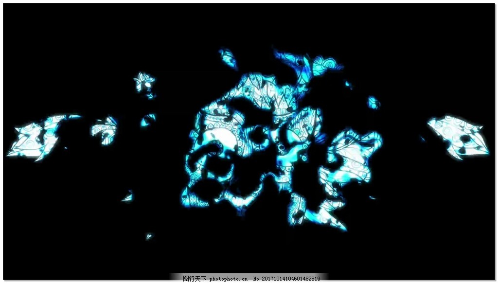 蓝光云动态视频素材
