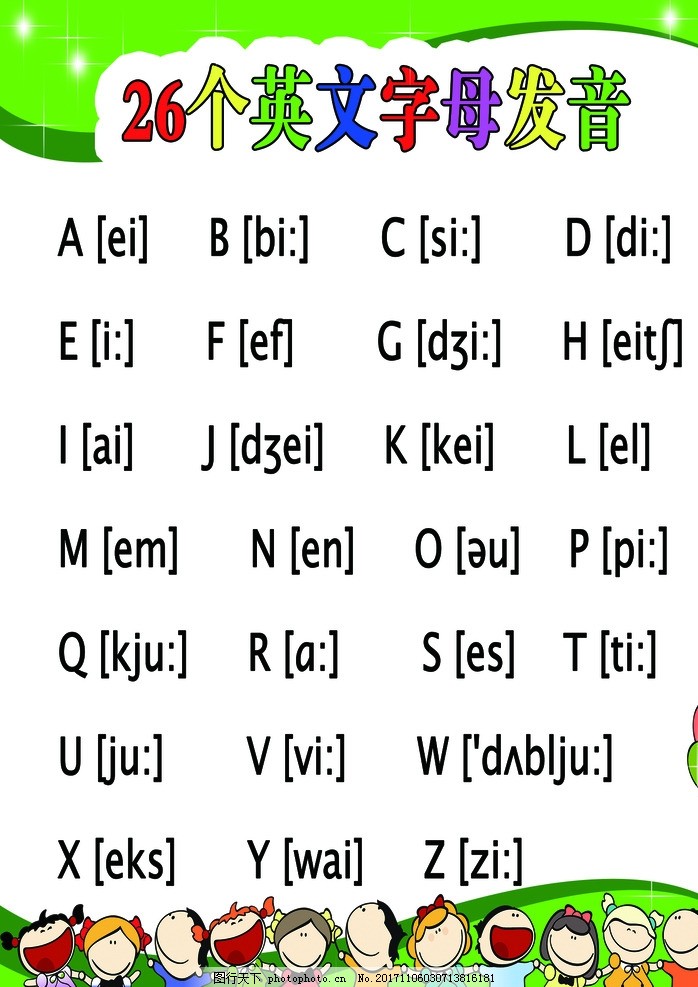 26个英文字母发音
