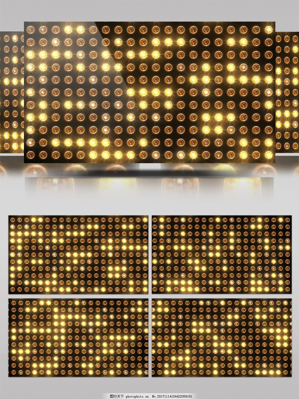 黄色小灯视频素材图片