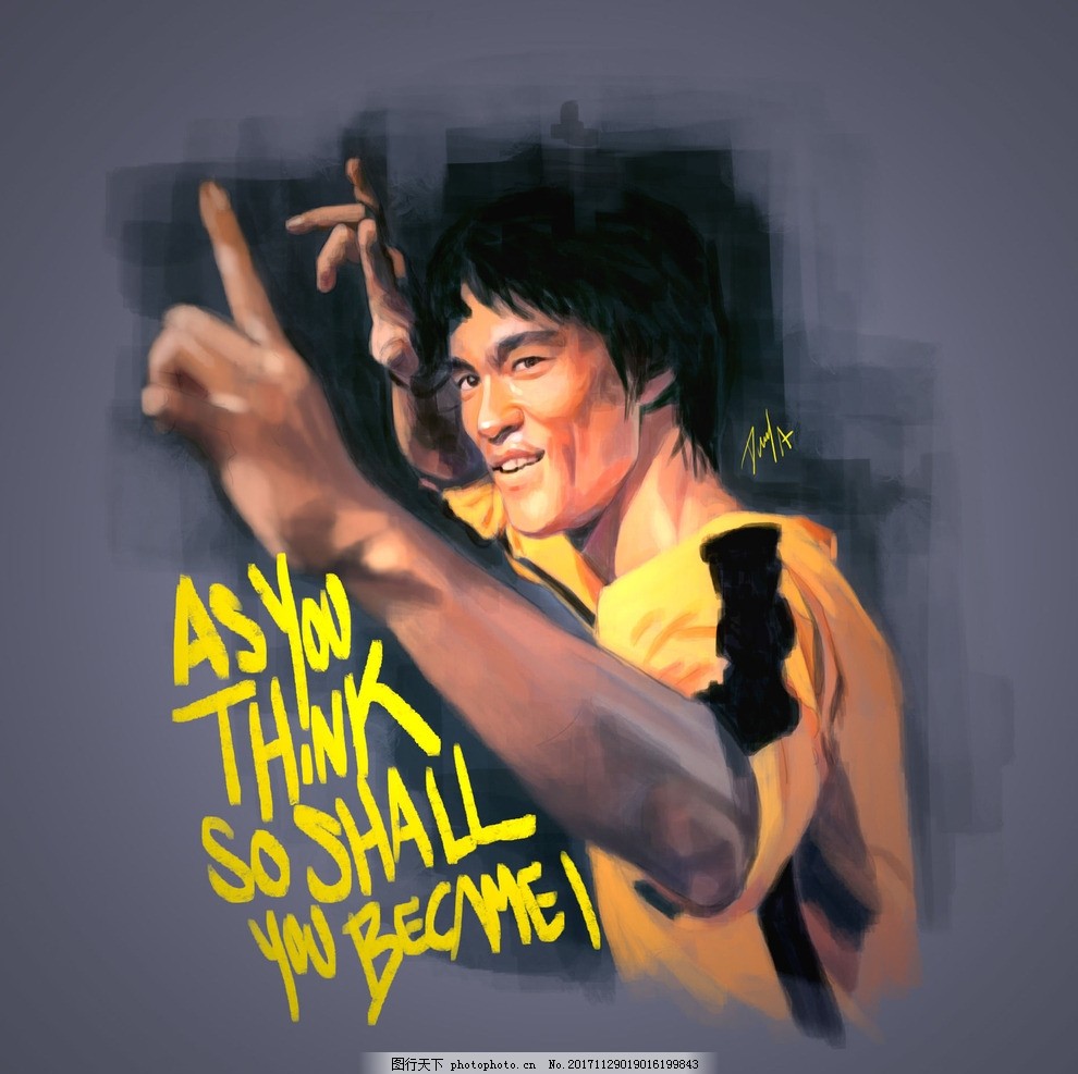 致敬李小龙 死亡游戏卢比利手绘