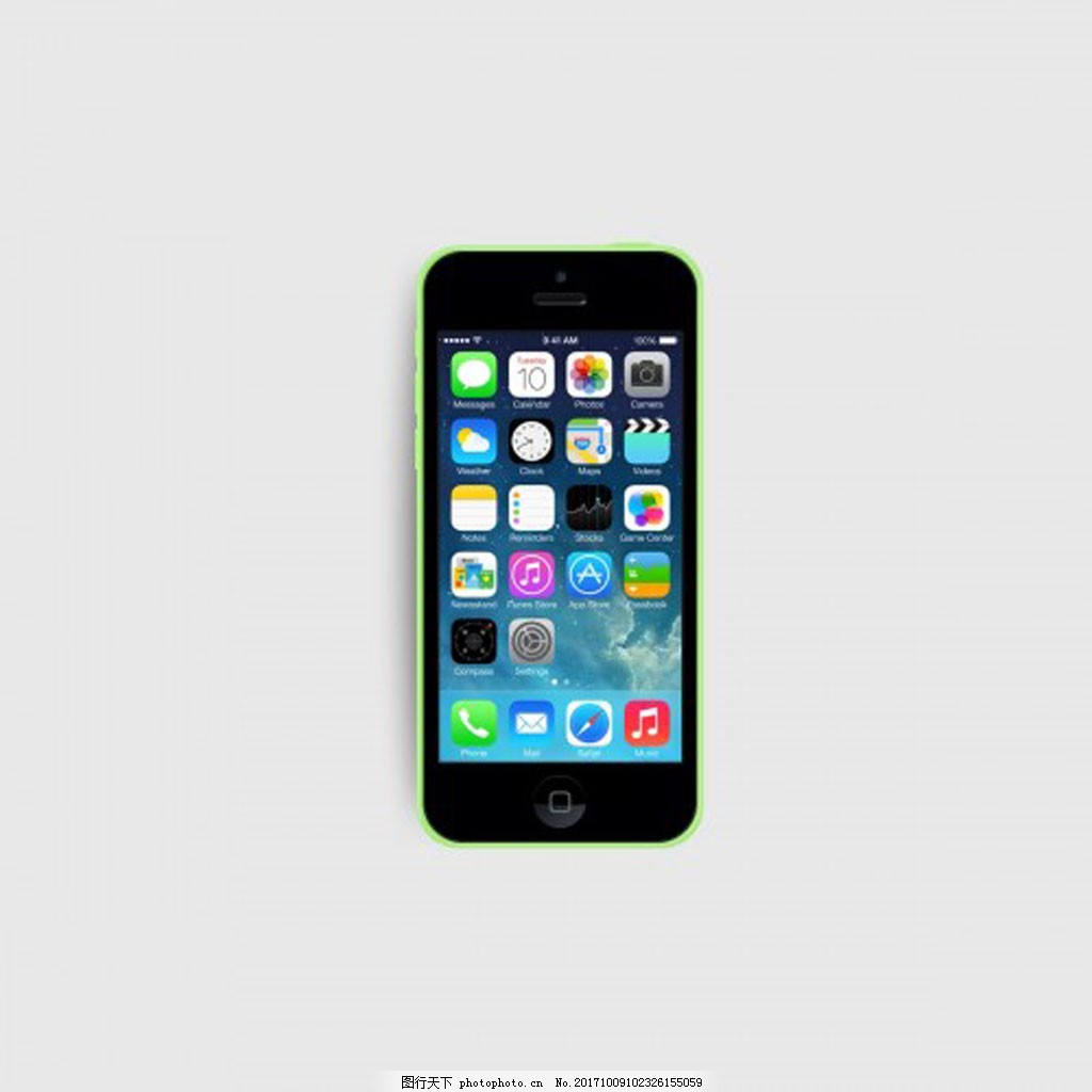 苹果5c手机模型psd素材图片 Icon 界面设计 图行天下素材网