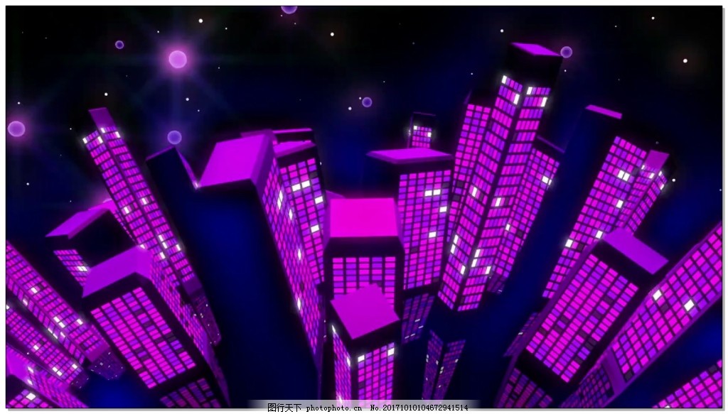 亮丽LED光组合形状视频素材图片_合成背景_影视编辑-图行天下素材网