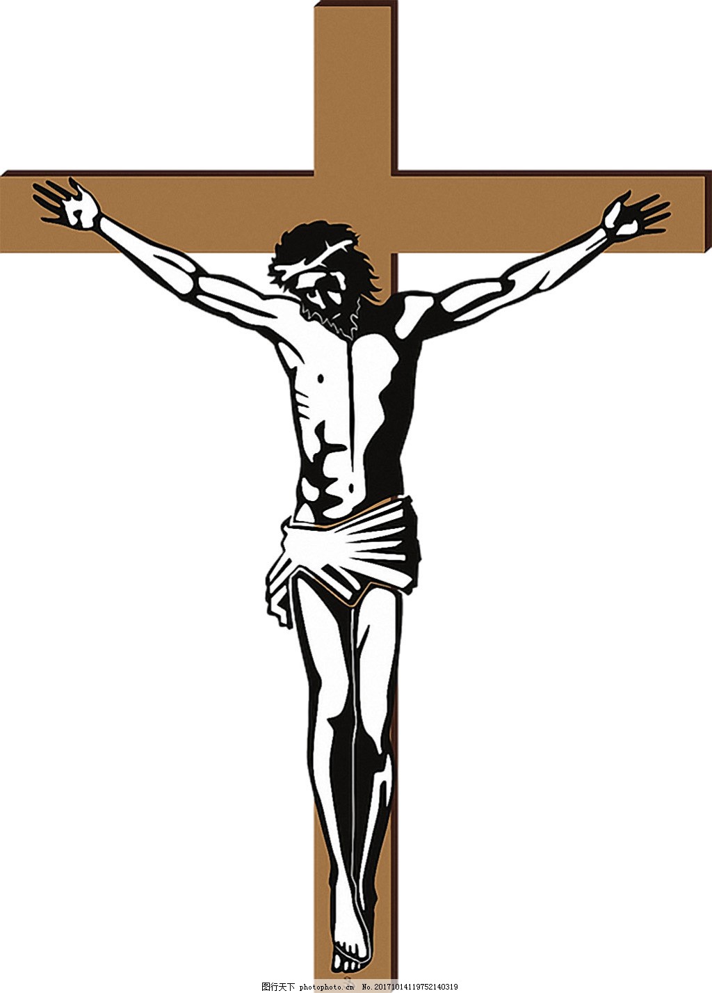 耶稣抗十字架设计图__其他_人物图库_设计图库_昵图网nipic.com