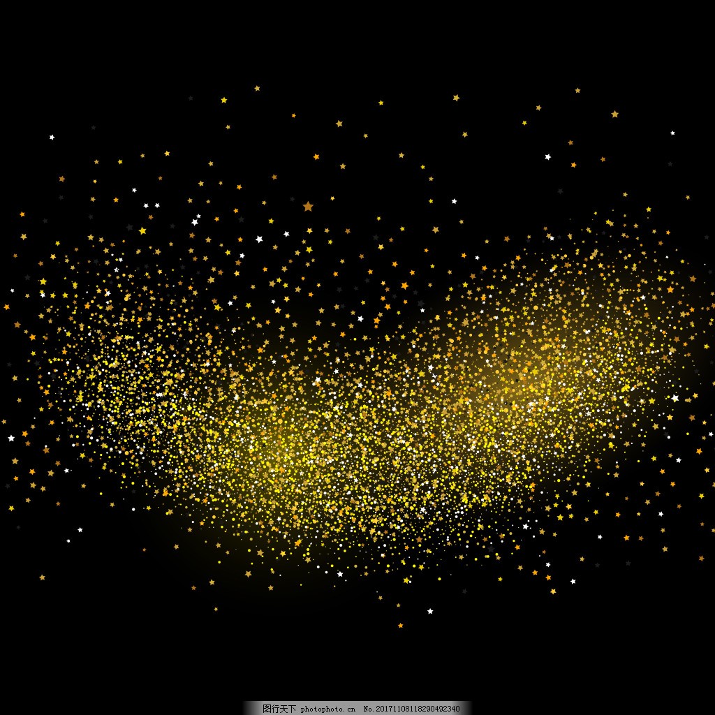 唯美金色满天星背景图图片 广告背景 底纹边框 图行天下素材网