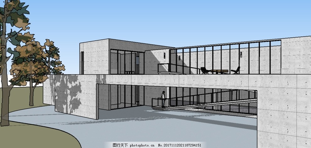 安藤忠雄芝加哥住宅图片 3d作品设计 3d设计 图行天下素材网