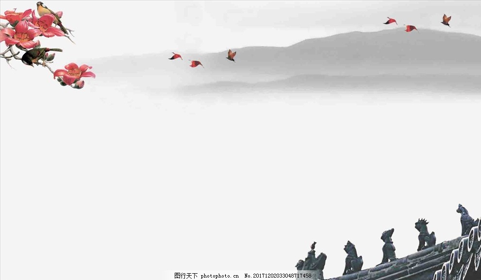 水墨画水墨画素材水墨画背景图片 其他 Psd分层 图行天下素材网